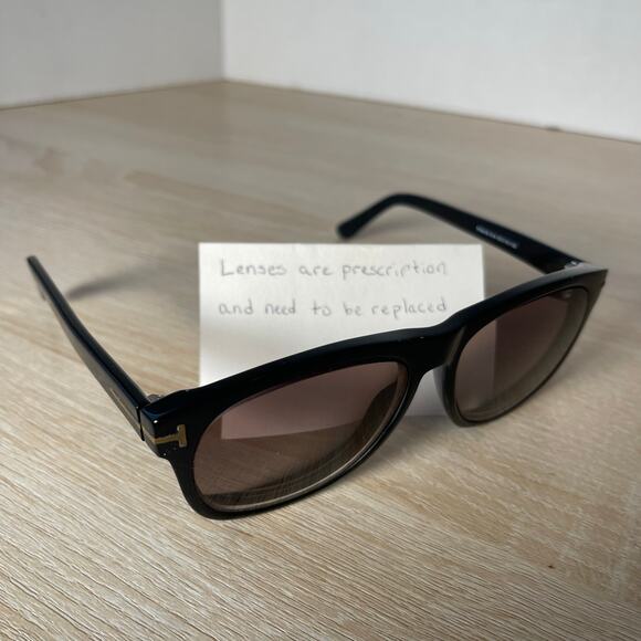 Tom Ford TF0418 01A Eyeglasses Frames Only Polished Black 55-18-138 Italy - Picture 1 of 9